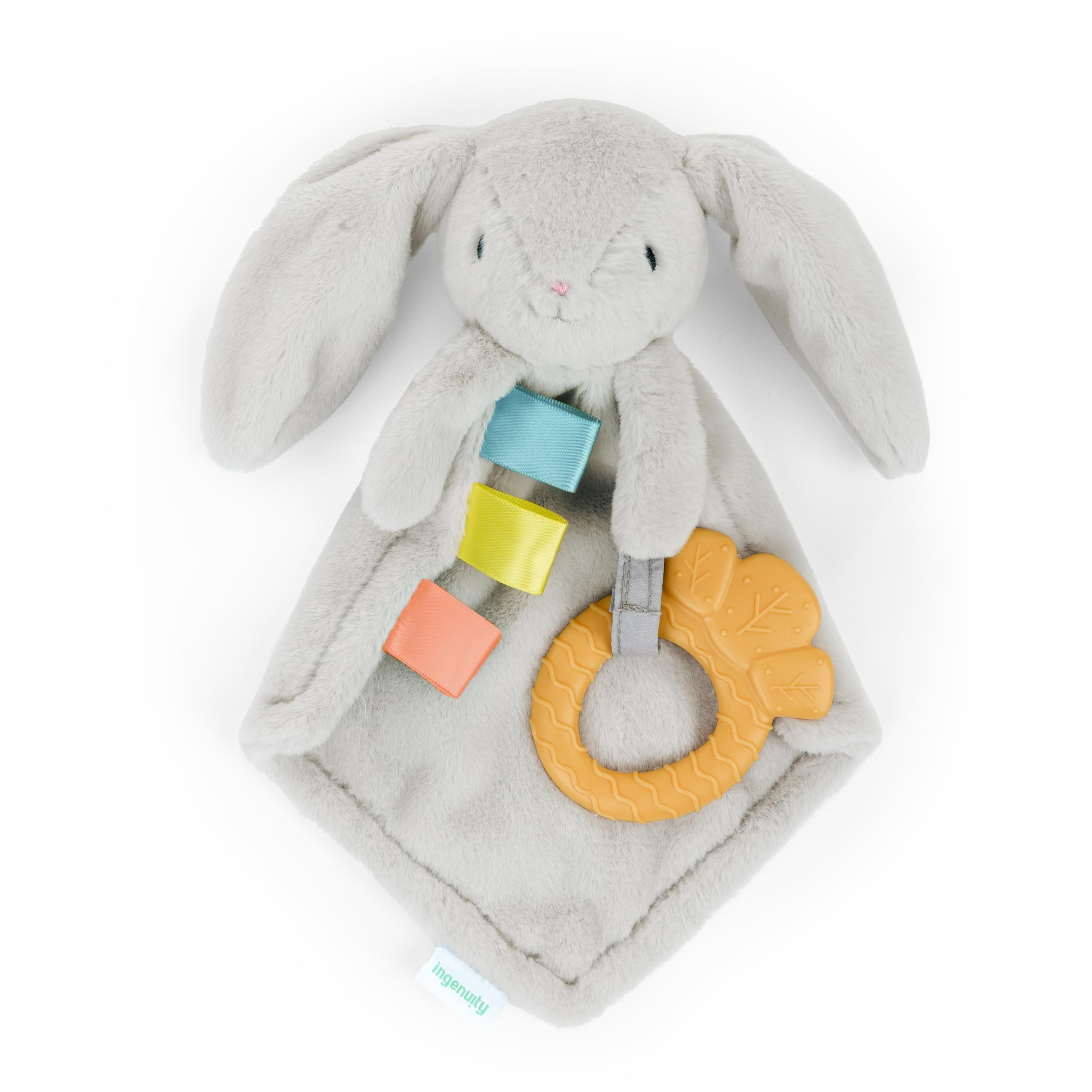 Ingenuity Premium Soft Mini Bean Bag Plush, Nate The Teddy Bear, Ages Newborn and up.