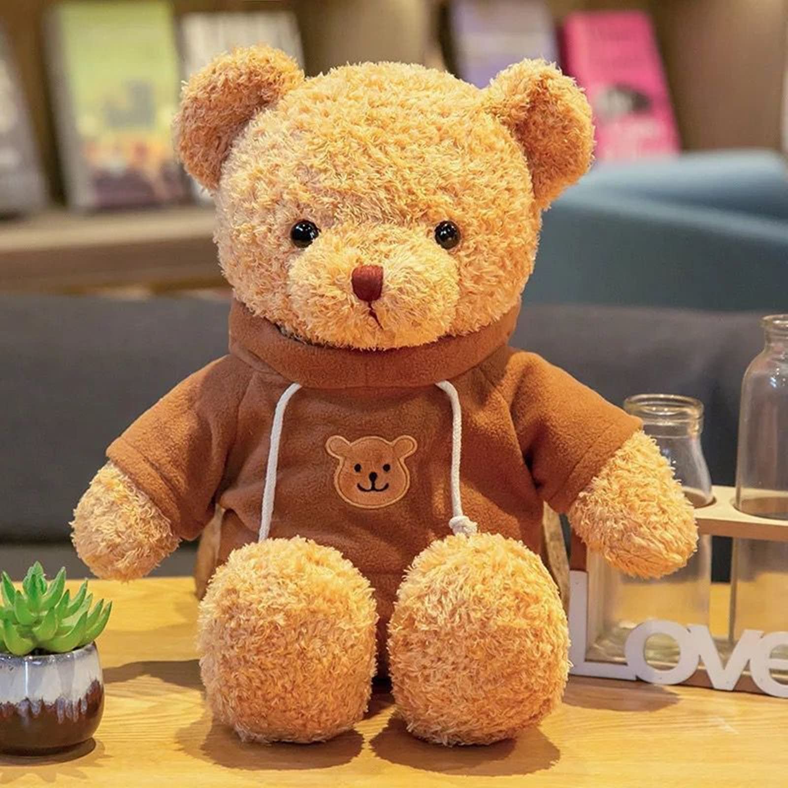 11.8 inches Teddy Bear Stuffed Animals Soft Plush Cute Teddy Bear Doll for Boys Girls (Red)