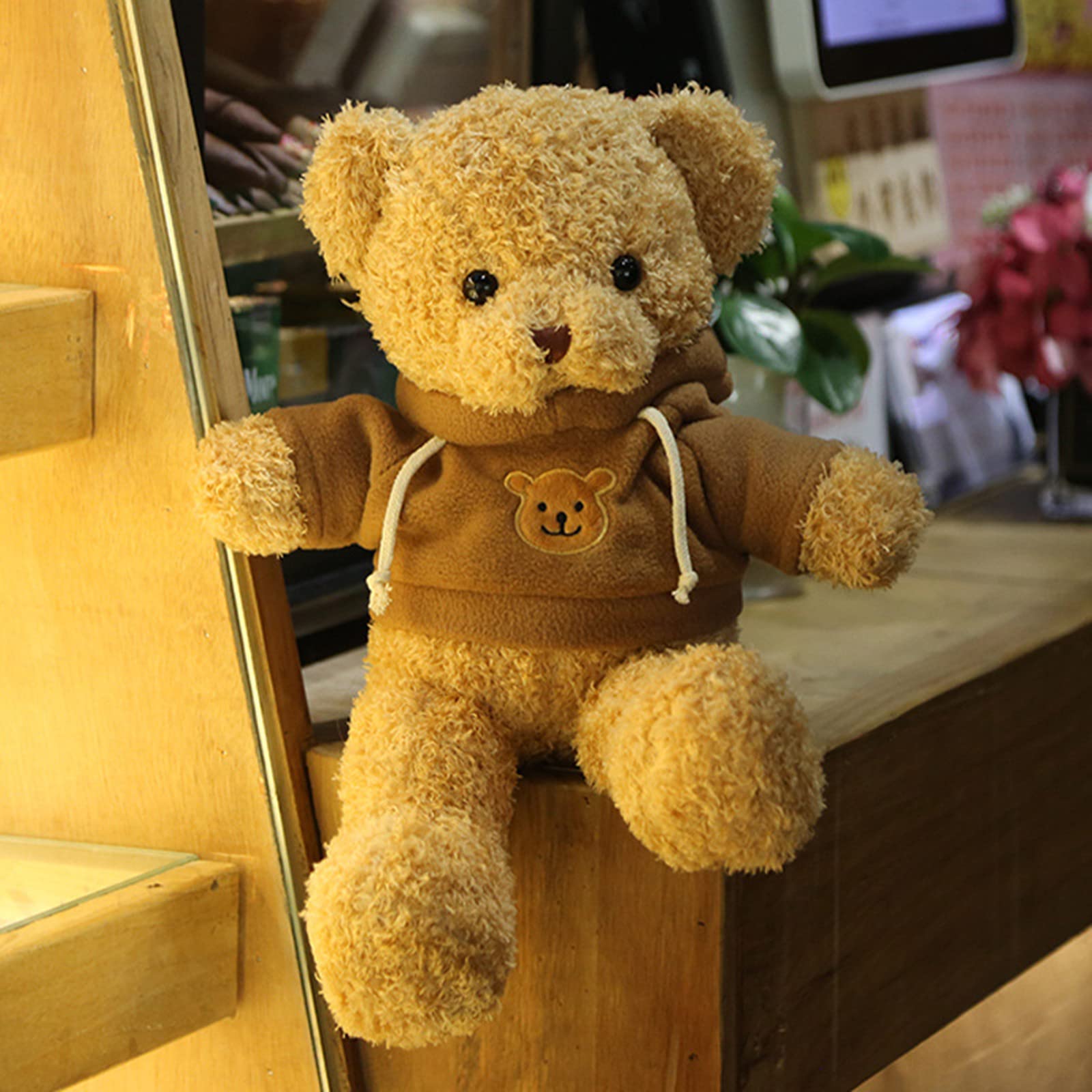11.8 inches Teddy Bear Stuffed Animals Soft Plush Cute Teddy Bear Doll for Boys Girls (Red)