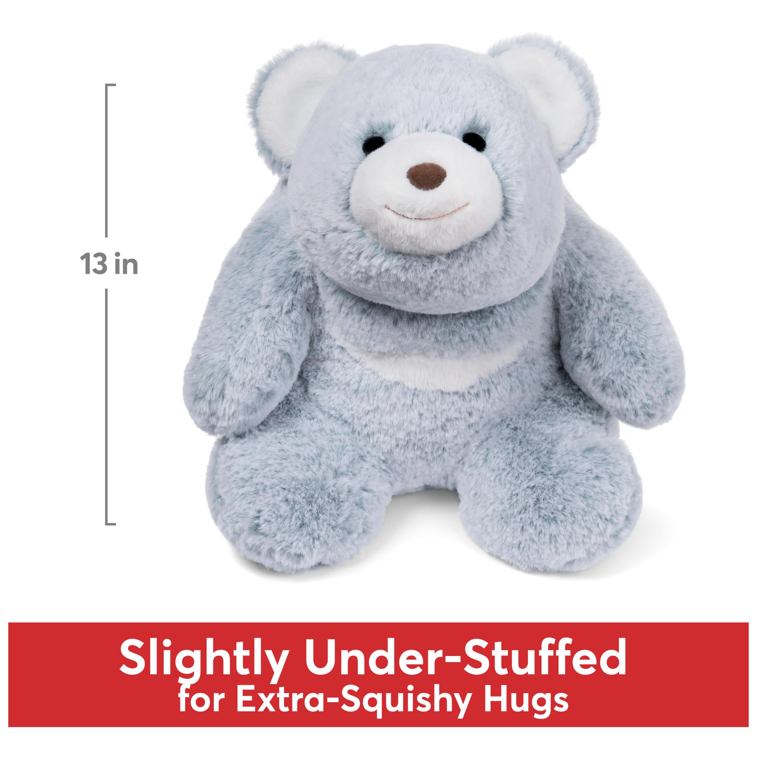 GUND Original Snuffles Teddy Bear, Premium Stuffed Animal for Ages 1 and Up, Gray/Brown, 13”